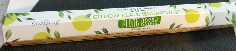 Citronella&Lemongrass vegan suitsuketikut www.aurinkorumpu.fi